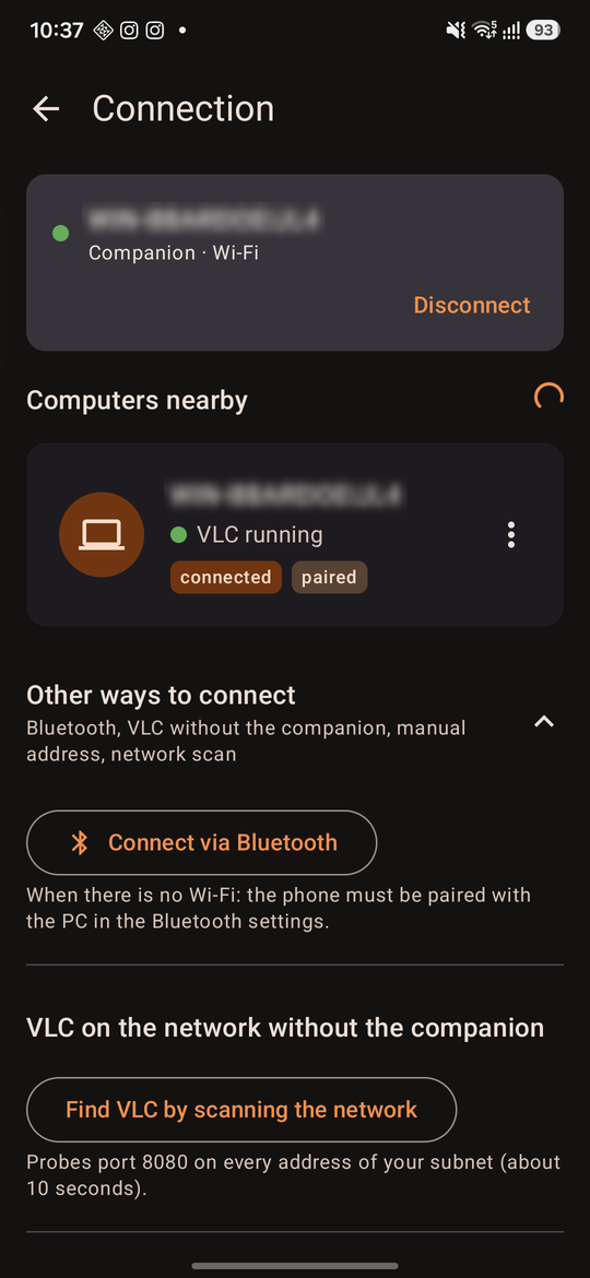 Connection: the PC found on the network, Bluetooth and other ways to connect